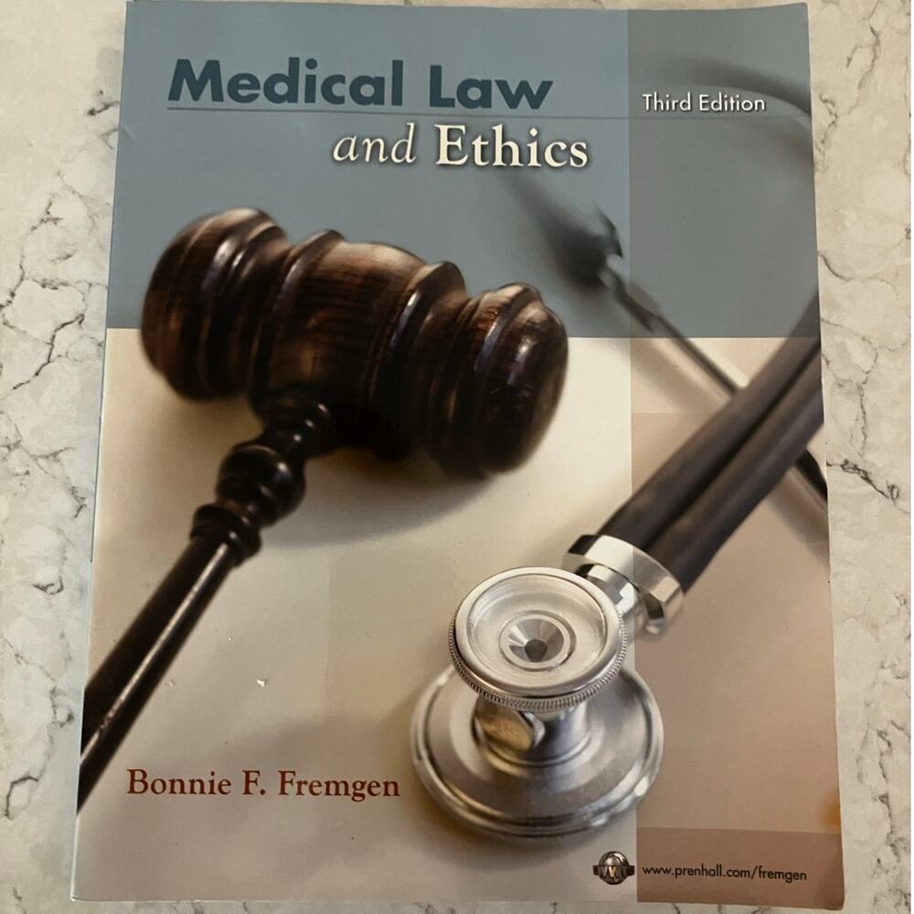 Medical Law and Ethics 3rd Edition Bonnie F Fremgen Paperback ISBN 0135129044